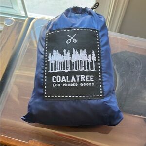 Blue hammock Duffel Bag with Drawstring Closure